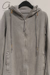 BORIS BIDJAN SABERI hooded jacket ZIPPER3.1 F099 PBBS30 off-white pure cotton